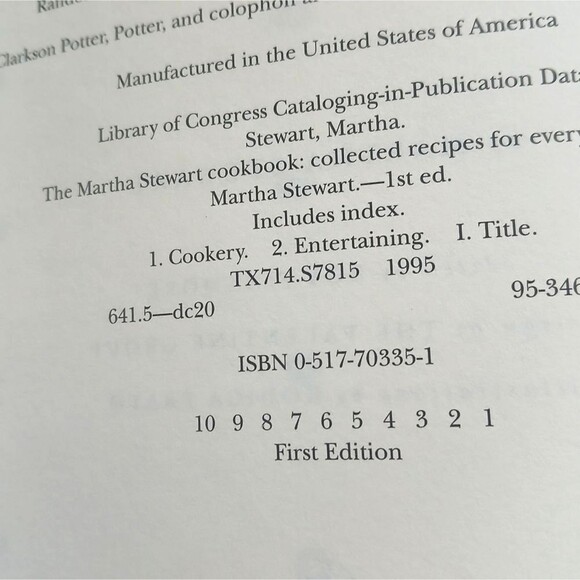 Martha Stewart Cookbook - Collected Recipes for Every Day Blue Cover 1st Edition - Picture 6 of 14